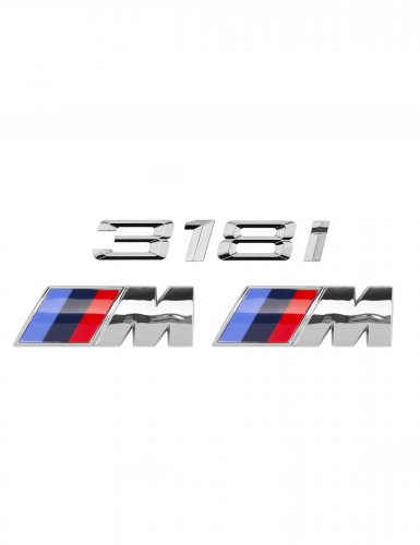 Эмблема на багажник для BMW 318i и M на крыло хром - фото фото 6