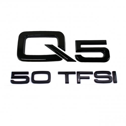 Комплект: шильдик на багажник AUDI Q5 + 50 TFSI - фото