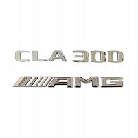 Комплект: шильдик на багажник Mercedes CLA300 (2017+) +AMG - фото