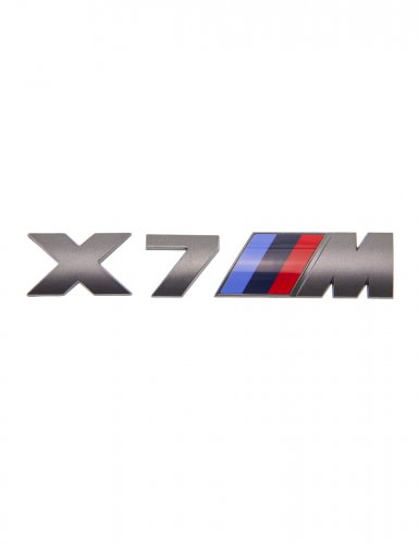 Шильдик на багажник для BMW X7M серый - фото фото 6