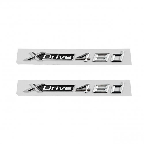 Комплект: шильдик на дверь для BMW X-drive 4.8 d 2 шт. - фото