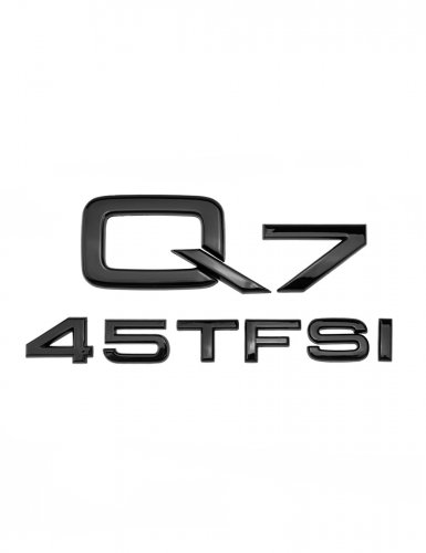 Эмблема на багажник для Audi Q7 45 TFSI черный глянцевый - фото фото 6