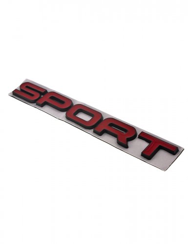 Эмблема Sport для Range Rover красная с черной окантовкой - фото фото 4