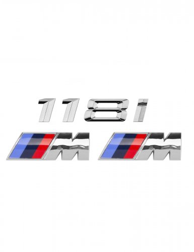 Эмблема на багажник для BMW 118i и M на крыло хром - фото фото 6