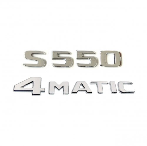 Комплект: шильдик на багажник Mercedes S550 (2017+) +4matic - фото