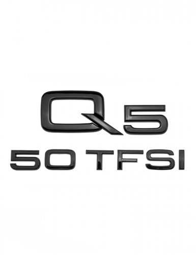 Эмблема на багажник для Audi Q5 50 TFSI черный глянцевый - фото фото 6