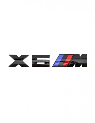 Эмблема на багажник для BMW X6M черный глянец - фото фото 6