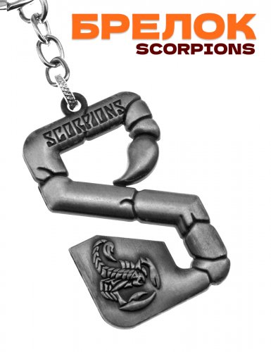 Брелок музыкальная группа Scorpions Скорпионс - фото