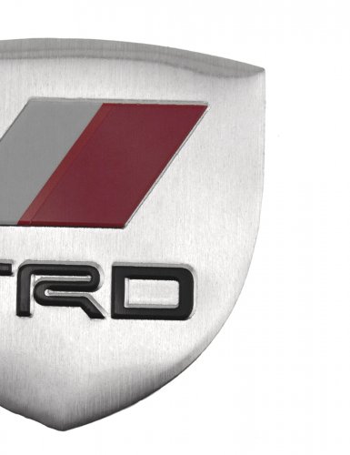 Эмблема для Toyota TRD герб серебристая - фото фото 5