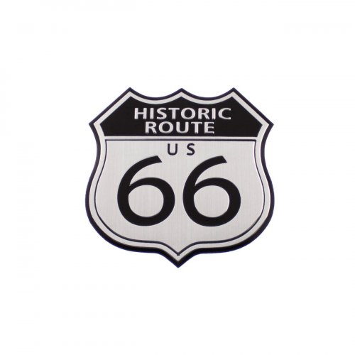 Эмблема ROUTE 66 алюминиевая - фото