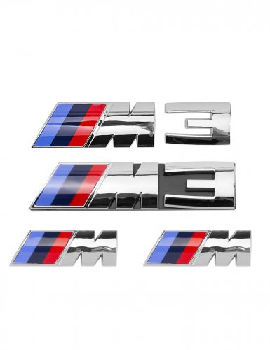 Эмблемы для BMW M 3 серии хром на багажник и крыло - фото фото 6