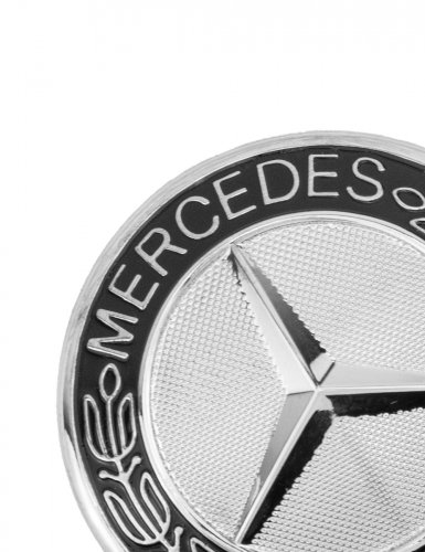 Эмблема на решетку для Mercedes изогнутая форма - фото фото 5