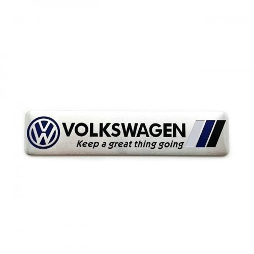 Алюминиевая эмблема Volkswagen №2 - фото