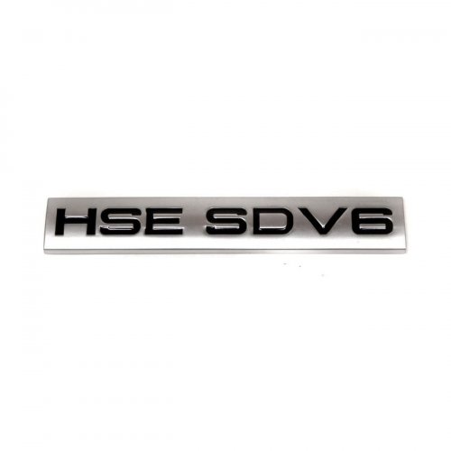 Шильдик HSE SDV6 на багажник Range Rover - фото