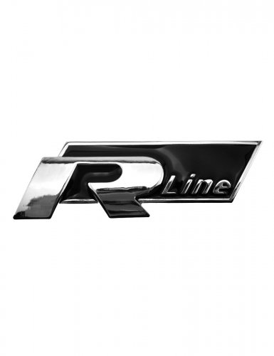 Эмблема на решетку R-line для Volkswagen черная с болтами - фото фото 6