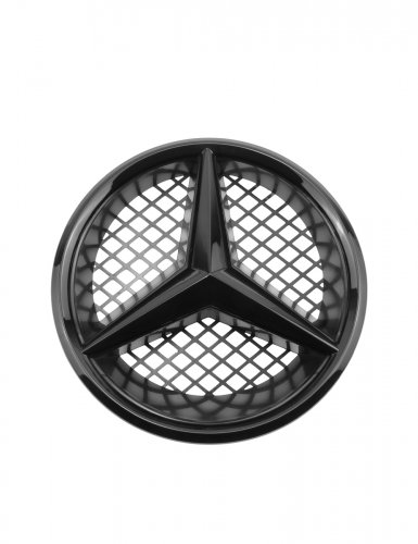 Эмблема на решетку для Mercedes черный глянец - фото фото 6