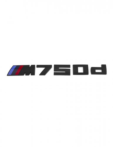 Шильдик на багажник M750d для BMW черный матовый - фото фото 6