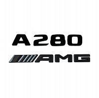 Комплект: шильдик на багажник для Mercedes A280 (2017+) +AMG - фото
