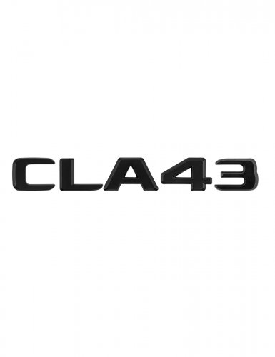 Шильдик на багажник для Mercedes CLA43 черный матовый - фото фото 6