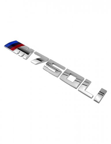 Эмблема на багажник для BMW M750Li хром - фото фото 4