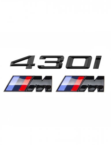 Эмблема на багажник для BMW 430i и M на крыло черный глянец - фото фото 6