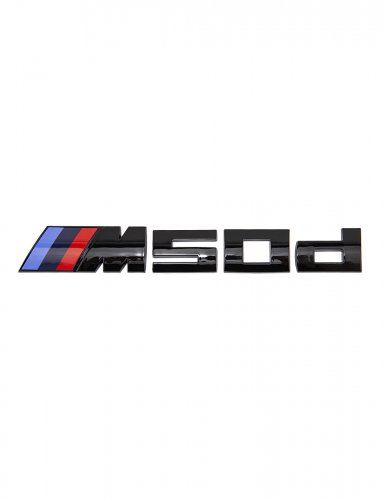 Эмблема на багажник для BMW M50d черный глянец - фото фото 6