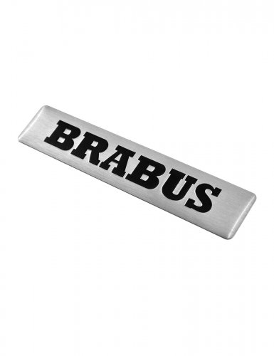 Эмблема для Mercedes Brabus серебристая - фото фото 4