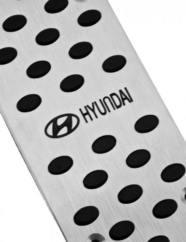 Накладки на педали для Hyundai со сверлением механика 4 шт. - фото фото 5