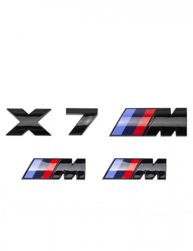 Эмблемы для BMW X7 черный глянцевый на багажник и крыло - фото фото 6