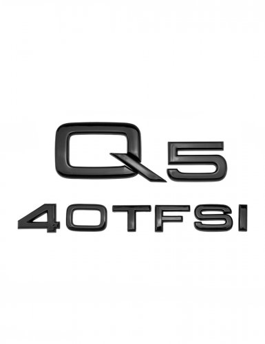 Эмблема на багажник для Audi Q5 40 TFSI черный глянцевый - фото фото 6