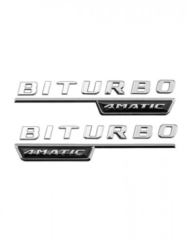 Эмблема на крыло для Mercedes Biturbo 4 matic 2 шт. - фото фото 6