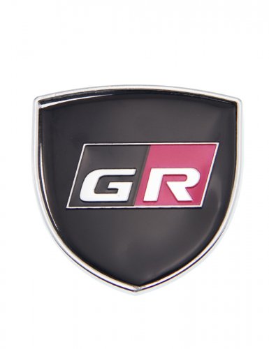 Эмблема для Toyota GR герб черный хром 39 мм. - фото фото 6