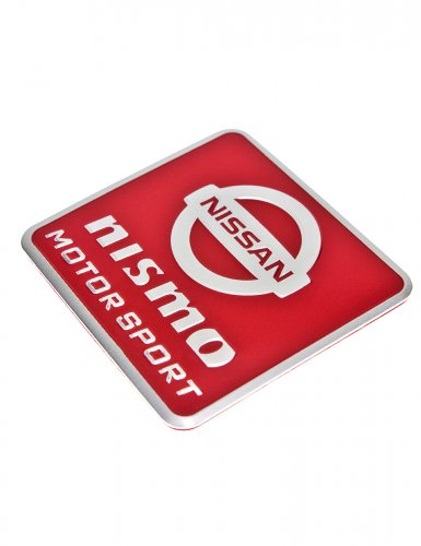 Эмблема для Nissan nismo красная 55x60 - фото фото 4
