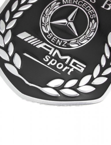 Эмблема для Mercedes AMG черная 50x50 - фото фото 5