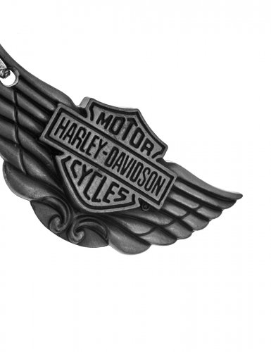 Брелок для ключей Harley-Davidson крылья металлический серый - фото фото 5