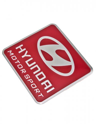 Эмблема для Hyundai красная 55x60 - фото фото 4