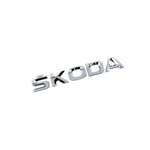 Шильдик на багажник Skoda хром - фото фото 3