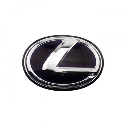 Эмблема на решетку Lexus черно-синяя 176x127 мм. - фото