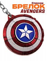 Брелок-спиннер Marvel Щит Капитан Америка красный - фото