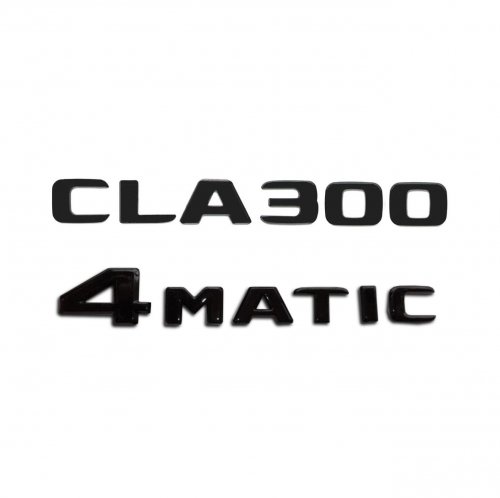 Комплект: шильдик на багажник Mercedes CLA300 (2017+)+4matic - фото