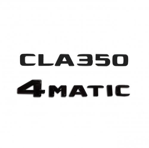 Комплект: шильдик на багажник Mercedes CLA350 (2017+)+4matic - фото