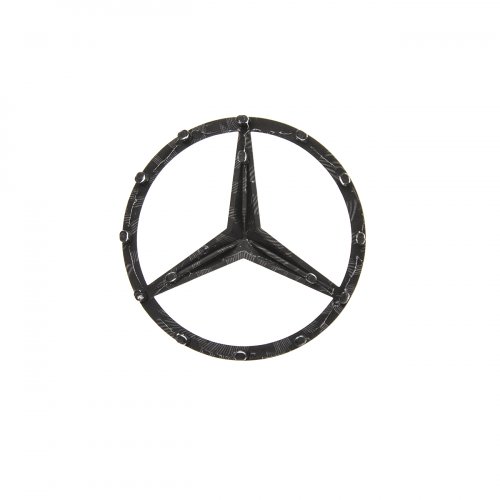 Эмблема на руль Mercedes-Benz рисунок карбона 52 мм - фото фото 3