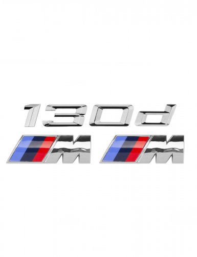 Эмблема на багажник для BMW 130 d и M на крыло хром - фото фото 6