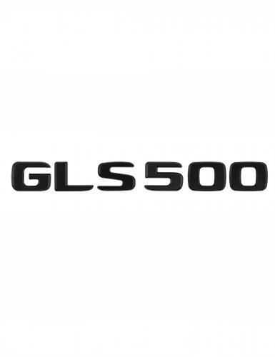 Шильдик на багажник для Mercedes GLS500 черный матовый - фото фото 6