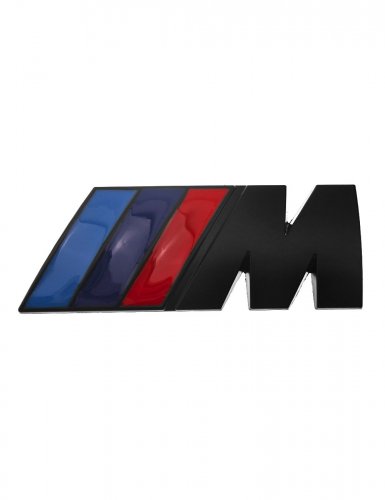 Эмблема на решетку для BMW M-performance черная матовая - фото фото 6