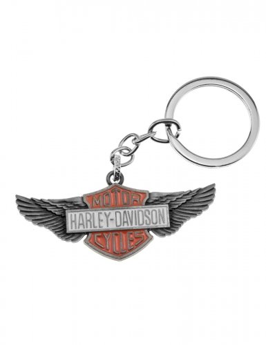Брелок для ключей Harley-Davidson металлический серебристый - фото фото 2
