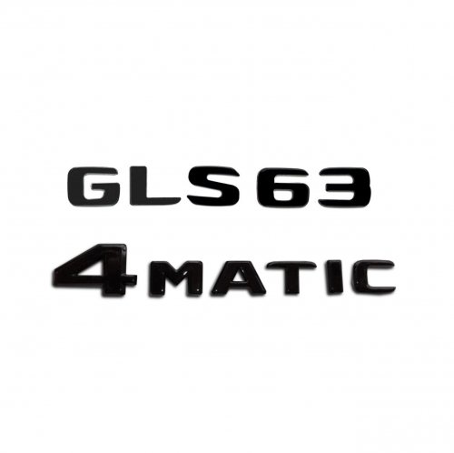Комплект: шильдик на багажник Mercedes GLS63 (2017+)+4matic - фото