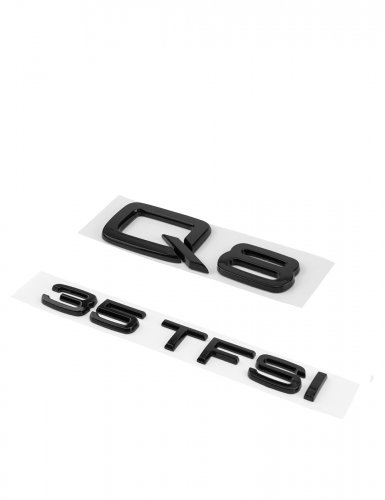 Эмблема на багажник для Audi Q8 35 TFSI черный глянцевый - фото фото 4