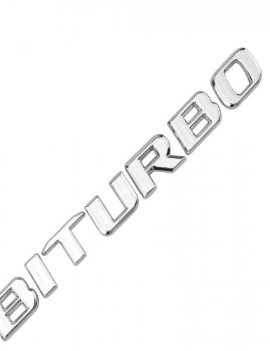 Эмблема на крыло для Mercedes V8 biturbo хром 1 шт. - фото фото 5