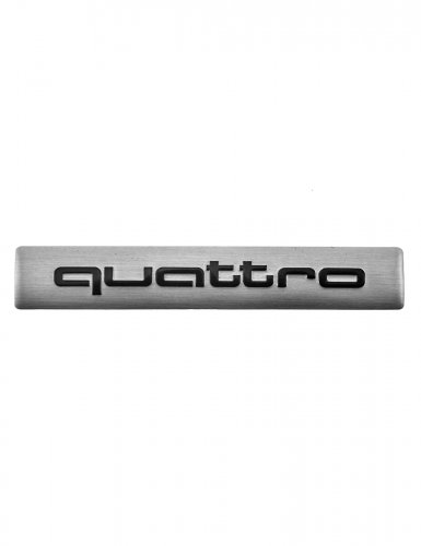 Шильдик для Audi quattro хром 74х13 мм. - фото фото 6